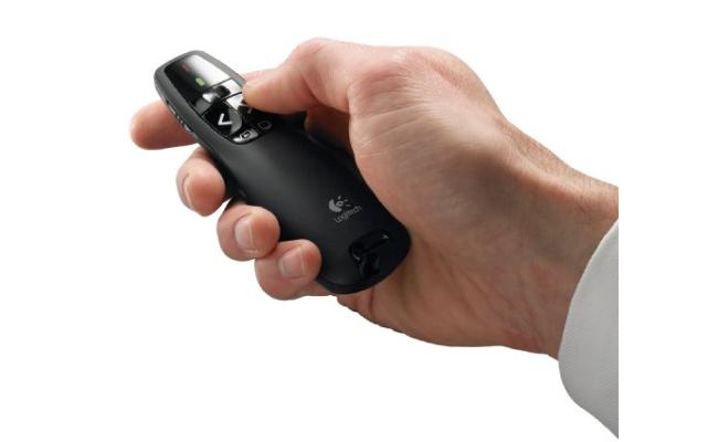 Logitech Wireless Presenter R400 Wireless Presentation Remote Clicker with Laser Pointer