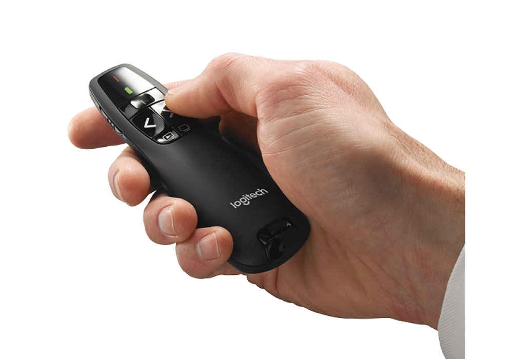 Logitech Wireless Presenter R400, Wireless Presentation Remote Clicker with Laser Pointer