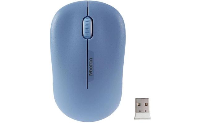 Meetion Mt R545 Cordless Optical Usb Computer 2.4ghz Wireless Mouse Blue