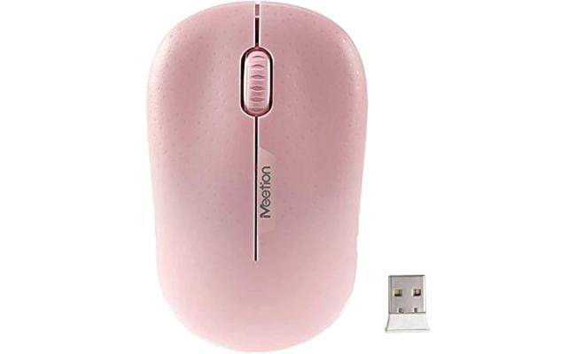 Meetion Mt R545 Cordless Optical Usb Computer 2.4ghz Wireless Mouse Pink