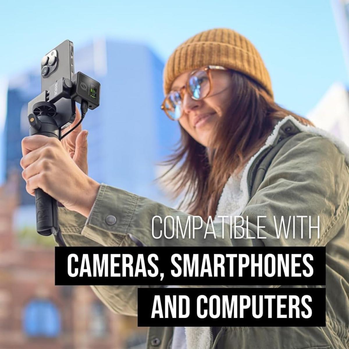RODE wireless microphone for audio recording