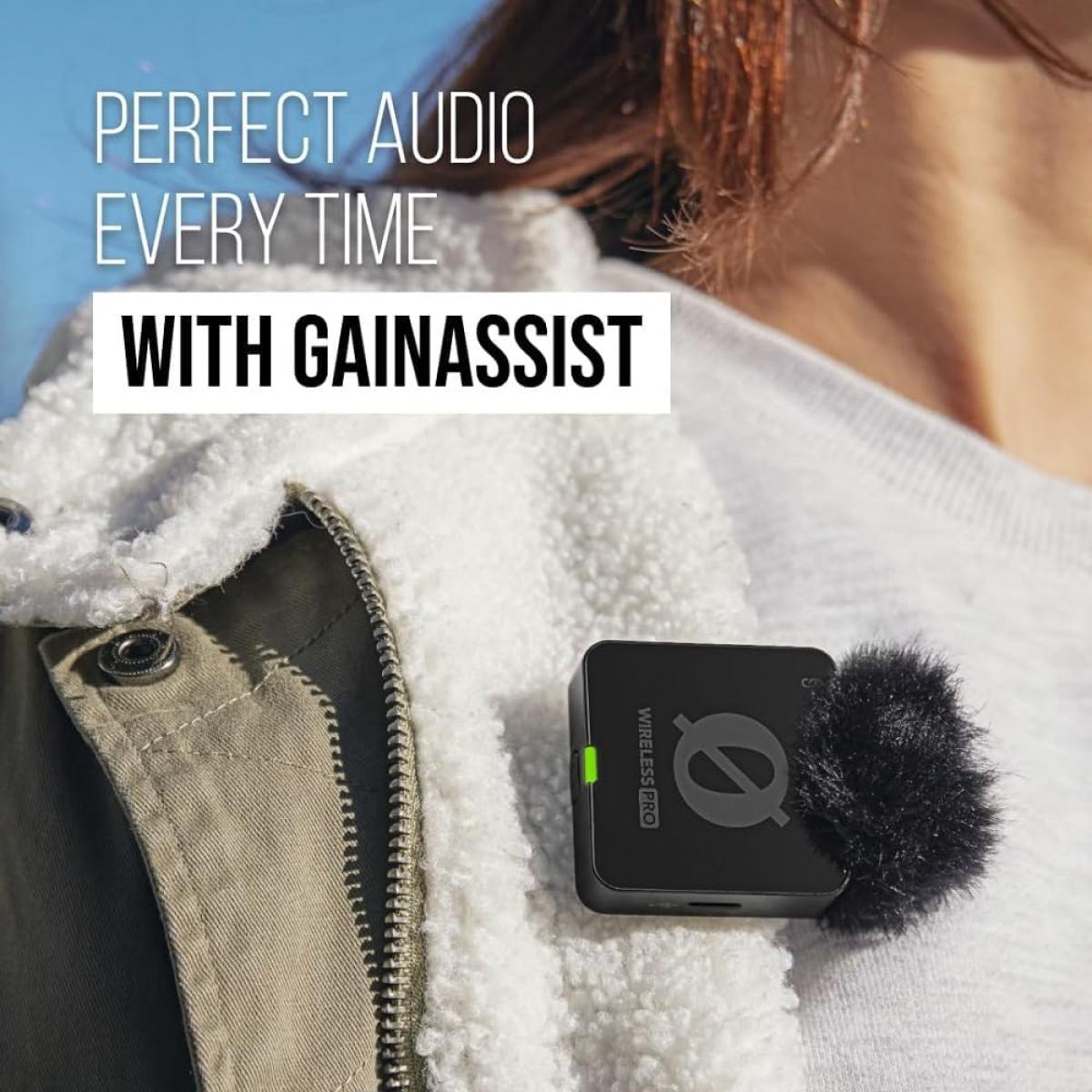 RODE wireless microphone for audio recording