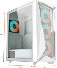 GIGABYTE C301GW V2 GLASS MID TOWER ARGB GAMING CASE