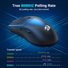 Redragon Gaming Mouse M816, 44g Ultra - light 8k Polling Rate 26000 Dpi Mouse, Full