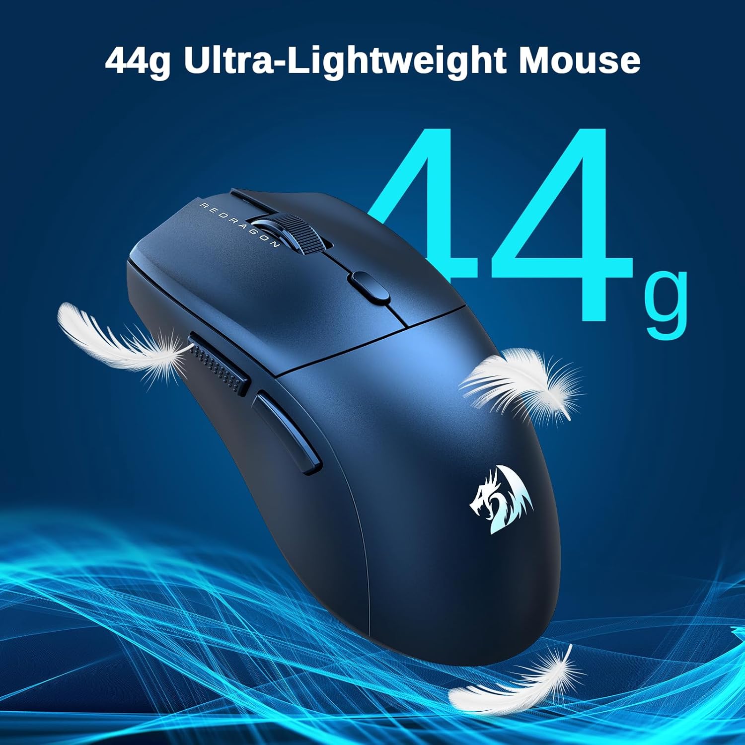 Redragon Gaming Mouse M816, 44g Ultra - light 8k Polling Rate 26000 Dpi Mouse, Full