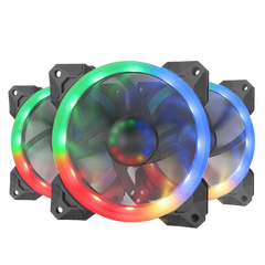 Redragon Gc-f008 Computer Case 120mm Pc Cooling Fan, Rgb Led Quiet High Airflow