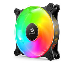 Redragon Gc-f013 x 3 Cpu Fan 120mm Argb Case Cooler Fan, 4pin Pwm Silent