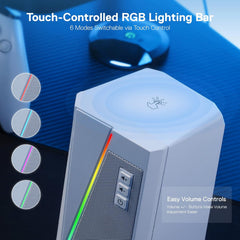 Redragon Gs520 Rgb Desktop Speakers White