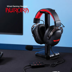 Redragon H376 Aurora Wired Gaming Headset, 7.1 Surround Sound Over-ear