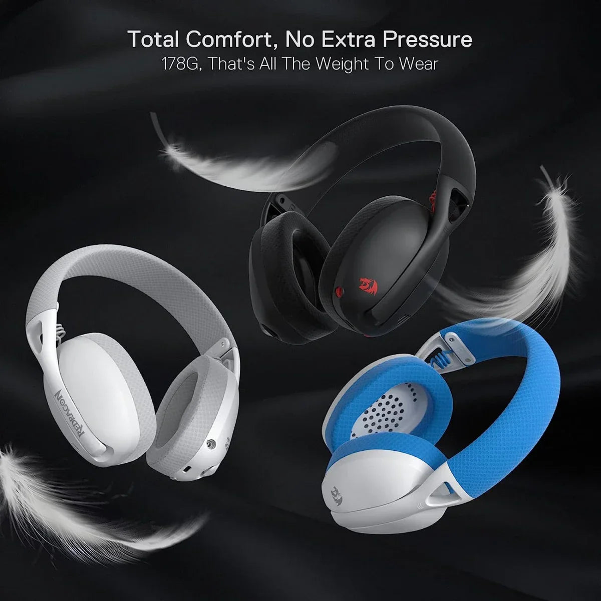 Gameak JO | Gaming Accessories Store Redragon H848 Bt Wireless Gaming Headset - Lightweight - 7.1 Surround Sound