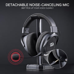 Redragon H858 3 - mode Wireless Gaming Headset, 7.1 Surround Sound