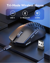 Redragon M725 Honeycomb Shell Gaming Mouse Wireless, Ultra Lightweight 49g,