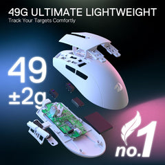 Redragon M916 Pro 3-mode Wireless Gaming Mouse 4k (26000 Dpi)