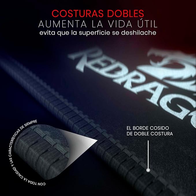 Gameak JO | Gaming Accessories Store Redragon P030 Flick m Mousepad with Stitched Edges Waterproof for Work Games