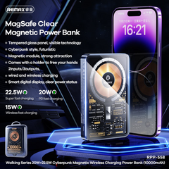 Remax Pd20w+qc22.5w Magnetic Wireless Charging Power Bank 10000mah