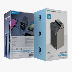 Powerology 50000mAh Power Bank 65W 3×PD Type-C and 3×USB-A