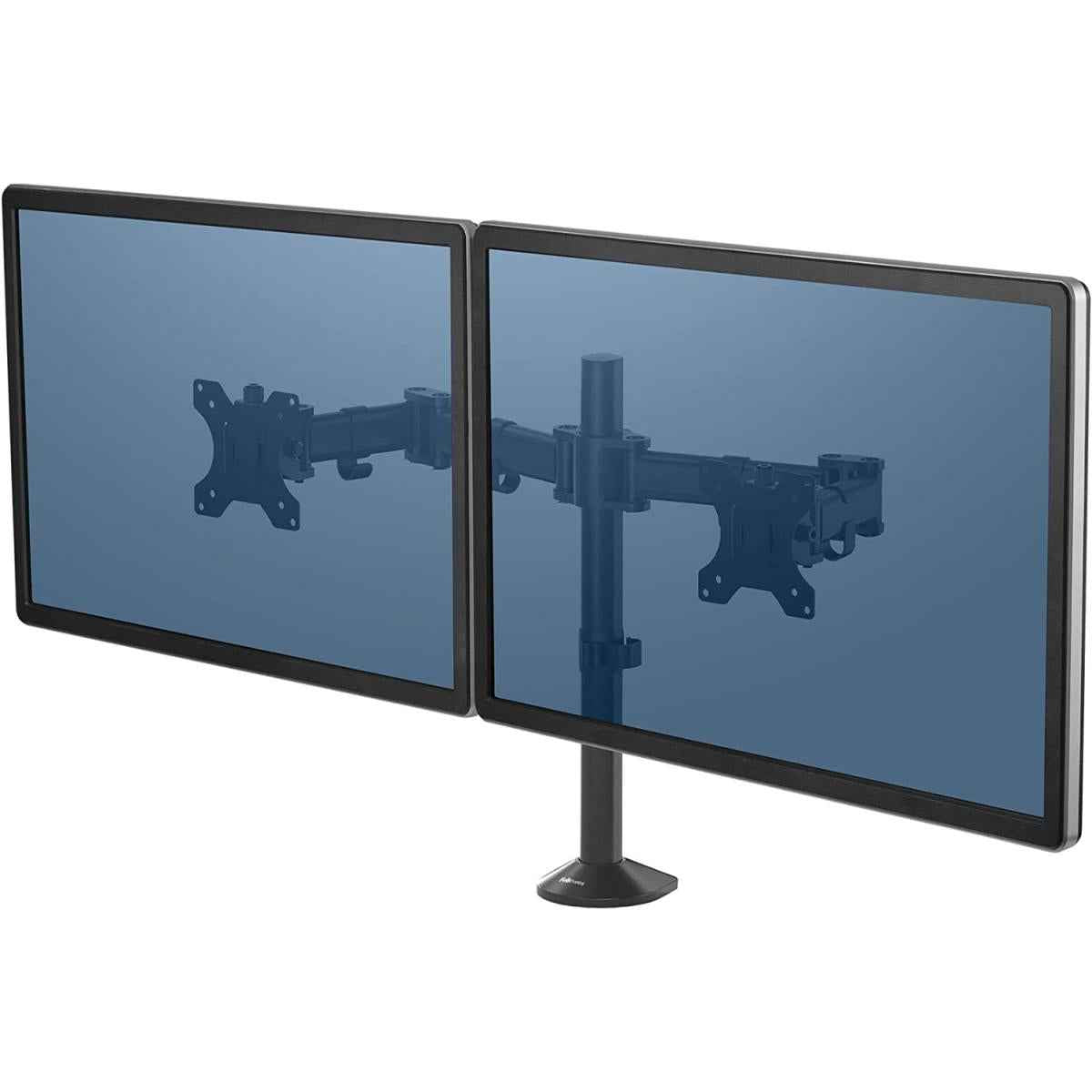 Fellowes Reflex Series Dual Adjustable Computer Monitor Stand For 2 Monitors Up To 27" Monitor Capacity