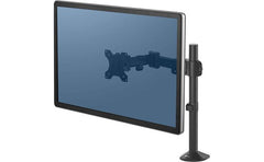 Fellowes Reflex Series Adjustable Computer Monitor Stand For Desk W/ Single Monitor Arm Up To 32" Monitor Capacity