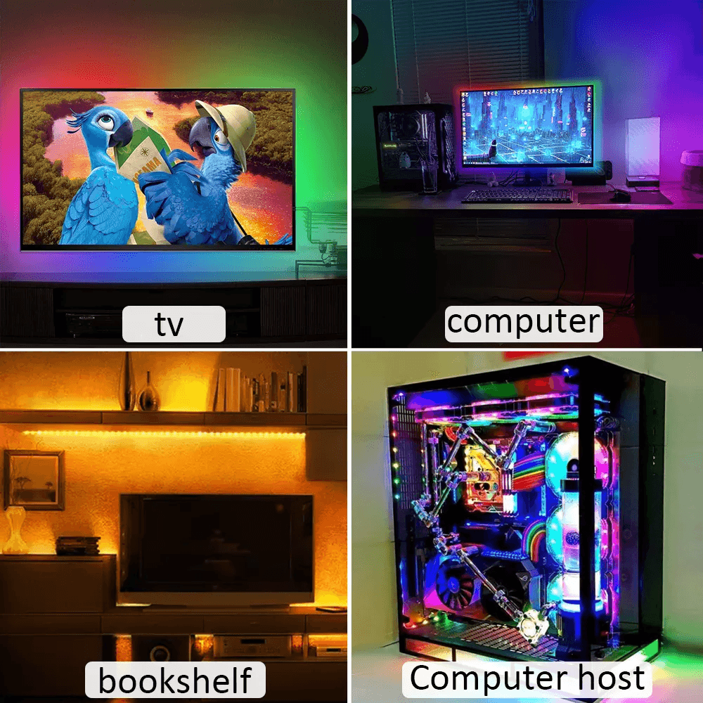 Gameak Collection RGB Led Strip Light RGB5050 Led with App Control with lighting & decor