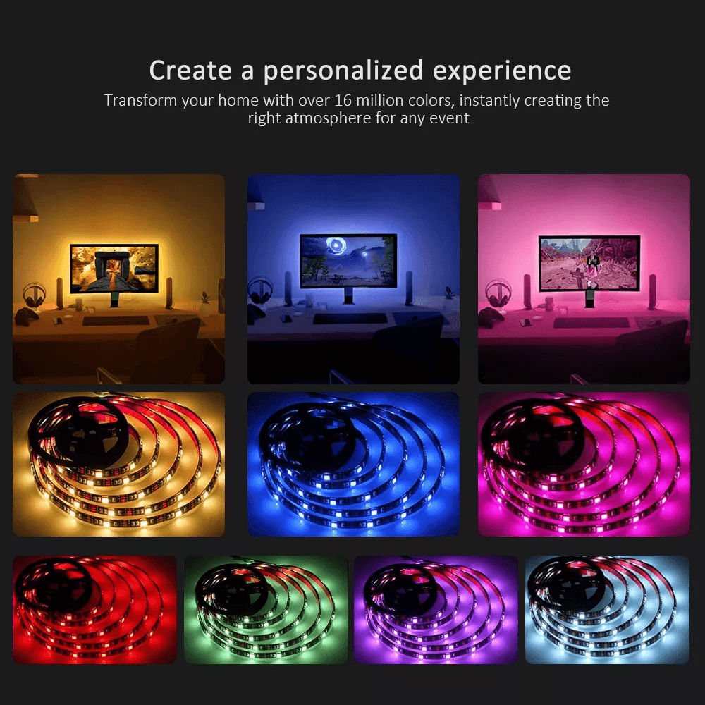 Gameak Collection RGB Led Strip Light RGB5050 Led with App Control with lighting & decor