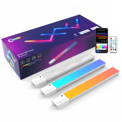 RGBIC DIY Smart Dream Color LED Light Bar 9 Pcs - CompuMe