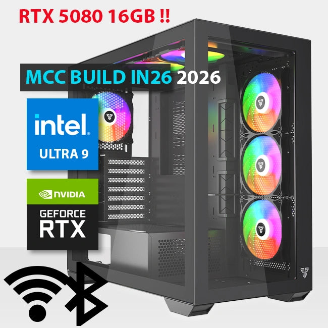 MCC IN26-26 - MIDAS Gaming PC Build || Intel Core Ultra 9 285K 24-Core - GeForce RTX 5080 OC 16GB GDDR7 Graphics Card