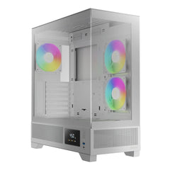 GAMDIAS ATLAS M1 ARGB MID TOWER GAMING CASE - WHITE