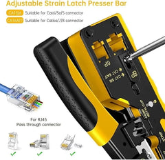 RJ45 NETWORK CRIMPER TOOL KIT ETHERNET PASS THROUGH