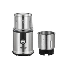 Arshia Wet & Dry Coffee Grinder, 500Watts, Silver - 2568