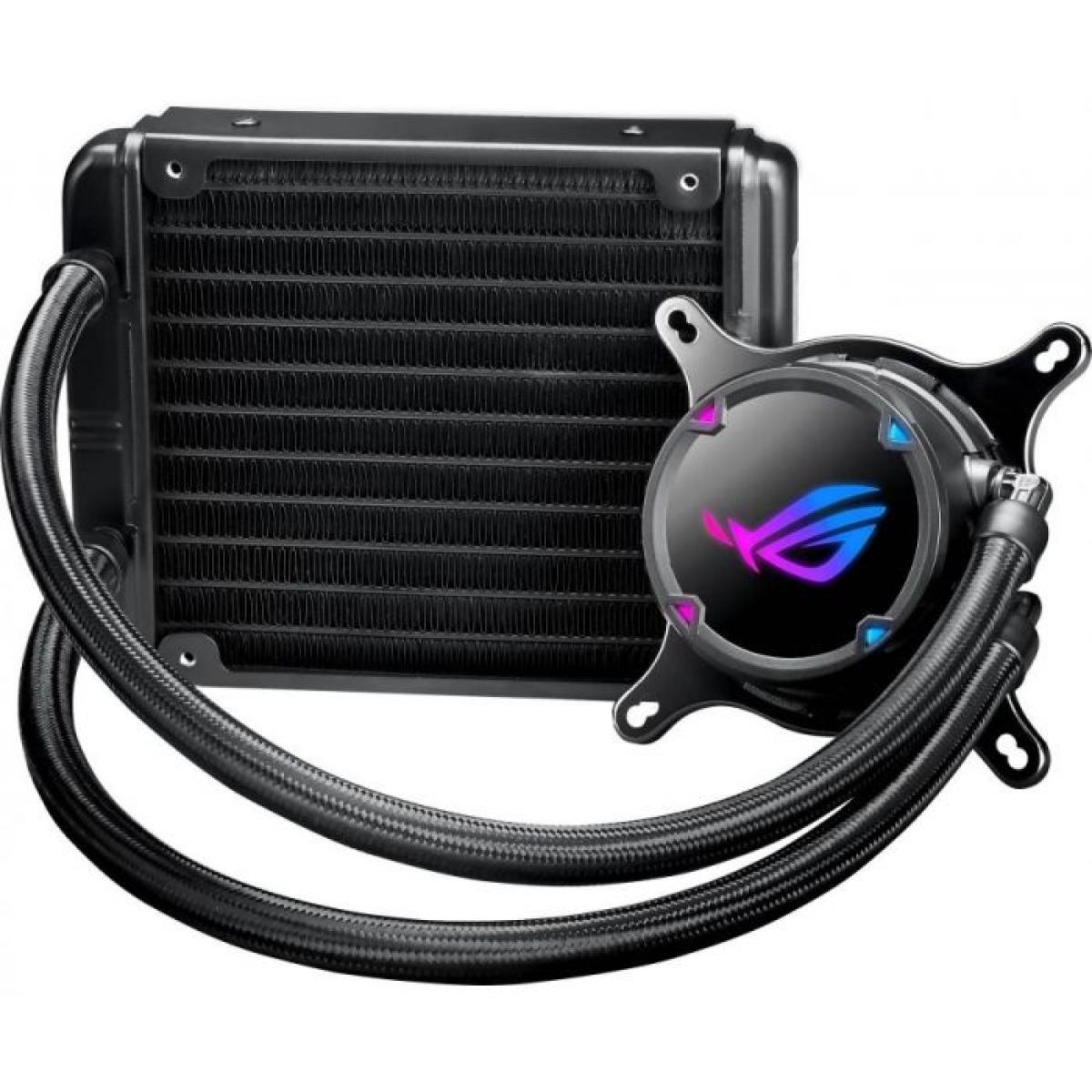 Asus ROG Strix LC120 RGB all - in - one liquid CPU water cooler with Aura Sync, LGA1700 Support
