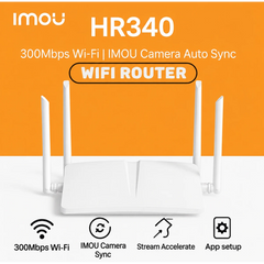 IMOU HR340 300Mbps 2.4GHz Wi-Fi Router with 4 External Antennas - White
