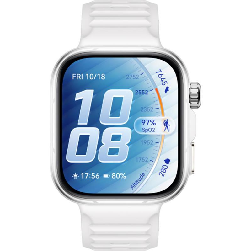 Huawei Smart Watch Fit 5Pro, Up to 10Days Battery Life, Works with Android & IOS, White - 55020HRE