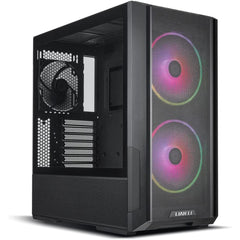 LIAN LI Lancool 216RX MESH High Airflow ARGB Mesh Front Panel w/ 3 PWM Fans w/ USB Type-C - Black