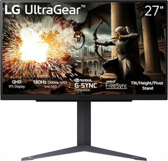 Lg 27gs75q B 27 Inch Qhd 2k Ips Gaming Monitor 180hz Refresh Rate (200hz O/c) 1ms Gtg