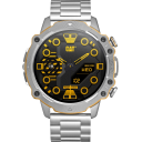 CAT Smart Watch E1.140.11.100 – 1.52″ AMOLED Display, Bluetooth Calls, Rugged Zinc Alloy Build, IP68 Water Resistance, Silver