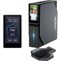 Acemagic S1 Mini Pc Barebone Intel 12gen N95 4 Cores For Home & Business Support Dual 4k Display & Dual Lan , Black
