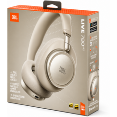 JBL Live 780NC - Noise Cancelling | JBL Signature Sound with Hi-Res Audio Wired & Wireless, True Adaptive Noise Cancelling 20, Real Time Calibration , Sand