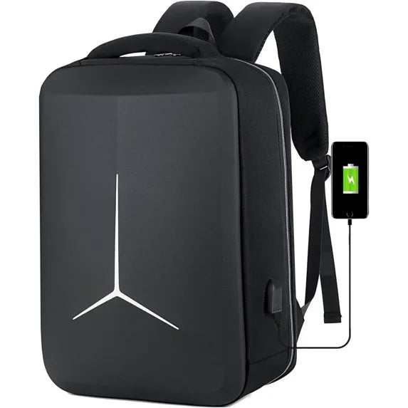 S2252 Hard Shell Business Backpack Usb Port Waterproof Travel Backpack