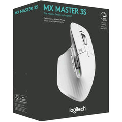 Logitech Mx Master 3s Wireless Performance Mouse W/ Ultra Fast Scrolling Ergo 8k Dpi Track On Glass Quiet Clicks Usb C Pale Grey