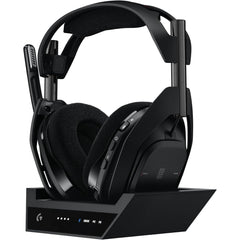 Logitech G Astro A50 X Omni Platform Wireless Gaming Headset + Base Station For Ps5, Xbox, Pc: Playsync Video & Audio Switcher, Hdmi 2.1 4k 120hz Vrr, <24 Bit/48 Khz, 24hr Battery, 2.4ghz & Bt Black