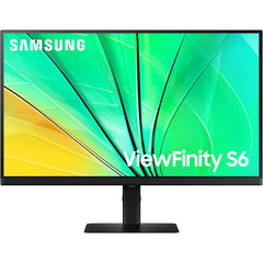 SAMSUNG 27" ViewFinity S6 (S60D) IPS QHD 2K 100Hz HDR10 Height Adjustable Stand w/ HDMI, DisplayPort, USB-A - Black