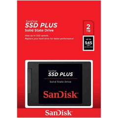 Sandisk Ssd Plus 2tb Sata Iii Solid State Drive (ssd) 2.5"/7mm, Up To 545 Mb/s