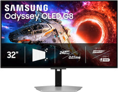 Samsung Odyssey Oled G8 Dg802 32 Inch Smart 4k 240hz Qd Oled Hdr10+ Gaming Monitor Ergonomic Stand With Speaker