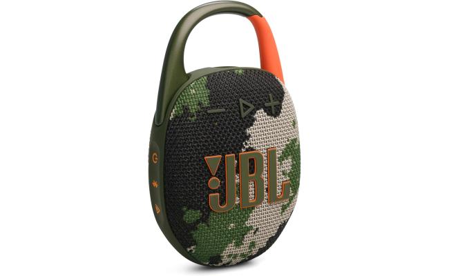 JBL Clip 5 - Ultra-Portable, Waterproof & Dustproof Bluetooth Speaker, Big Pro Sound with Punchy bass, Integrated Carabiner, Up to 12 Hours of Play, Made in Part with Recycled Materials , Squad JBL Clip 5 - Ultra-Portable, Waterproof & Dustproof Bluetooth Speaker, Big Pro Sound with Punchy bass, Integrated Carabiner, Up to 12 Hours of Play, Made in Part with Recycled Materials , Squad