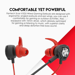 Fantech Scar Ii EG5 Wired Gaming Earbuds, earphones