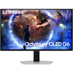 SAMSUNG Odyssey G6 (G60SD) 27" OLED 2K QHD 360hz 0.03ms HDR10+ AMD FreeSync Anti-Glare Sleek Metal HDMI 2.1 w/ Adjustable Stand