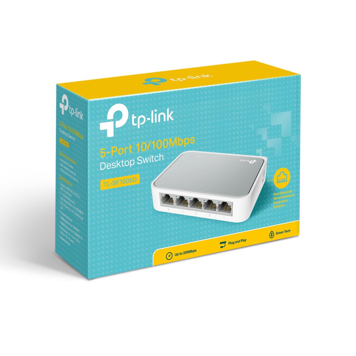TP-Link TL-SF1005D 5-Port Desktop Switch TP-Link TL-SF1005D 5-Port Desktop Switch