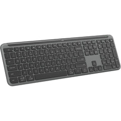 Logitech K950 Signature Slim Full Sized Wireless Keyboard, Easy Switch Keys, Tilt Legs, Bluetooth Low Energy + Logi Bolt Conneivity 10m Wireless Range Arabic& English Layout, Black