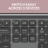 Logitech wireless Bluetooth gaming keyboard for computer setup