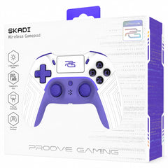 Proove Gaming Skadi Wireless Gamepad Compatible To PlayStation 4, PC, Android - White/Purple